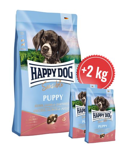 Akcia Puppy Salmon & Potato 10 kg + 2 kg