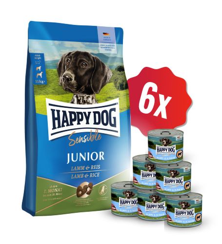 AKCE Junior Lamb & Rice 10 kg + 6x Puppy Lamm 200g 