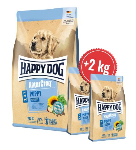 Akce NaturCroq Puppy 15 kg + 2 kg 