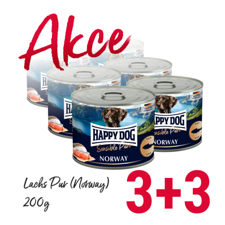 Akce Lachs Pur (Norway) 200g 3+3