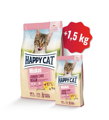 AKCIA Minkas Junior Care Geflügel 10 kg + 1,5 kg (SK)