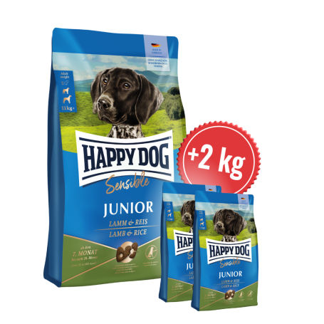 Akce Junior Lamb & Rice 10 kg + 2 kg